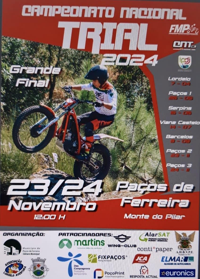 Paços de Ferreira acolherá a Grande Final do Campeonato Nacional de Trial 2024